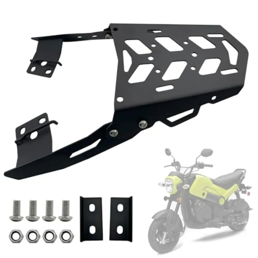 

Багажник на заднюю часть мотоцикла для Honda Navi 2022-2025, алюминиевый, черный, прочный, с большой грузоподъемностью