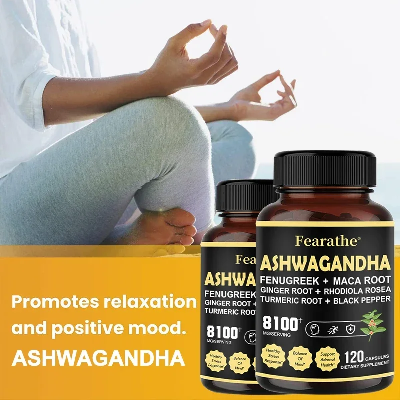 Ashwagandha Extract Capsules Support Mood, Fat Burning, Weight Management and Physical Performance in Women and Men