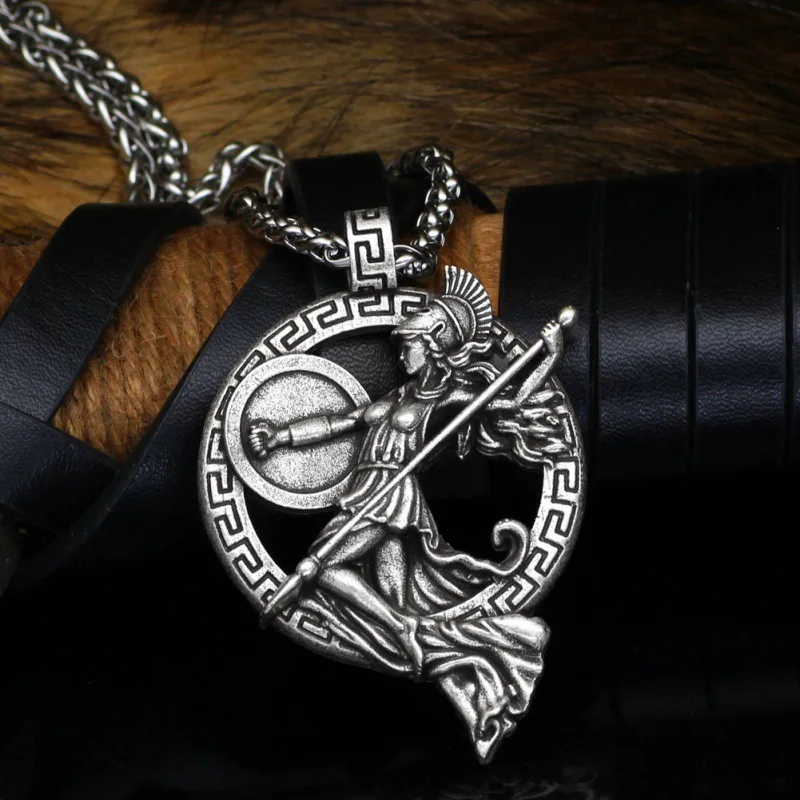 Fashion Viking Valkyrie Pendant Necklace Men and Women Personality Charm Jewelry