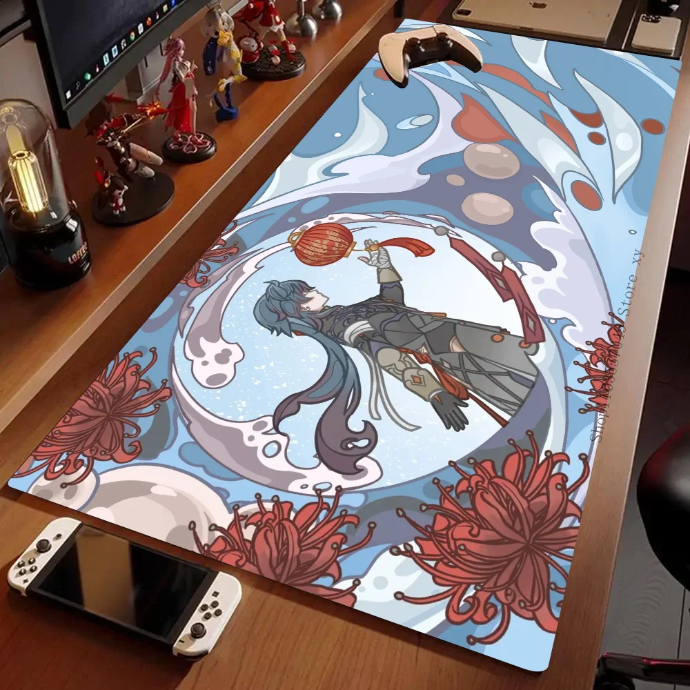 سجادة أرضية بسكة نجمة مع وسادة ، بساط ماوس مكتبي ، ملحقات ألعاب ، ألعاب رئيسية ، XXL ، لوحة مفاتيح ، سجادة حشوة ، شفرة هونكاي ، 1!