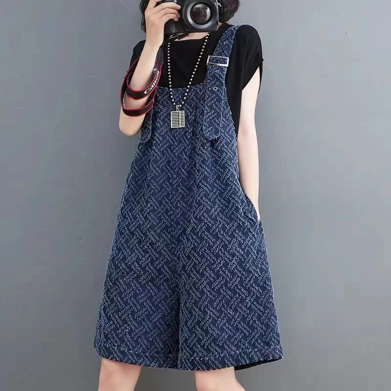 Modische Sommer-Blumenstickerei-Hosen für Damen in Übergröße, Haremshosen, Koreanischer Stil, Altersreduzierende Overalls