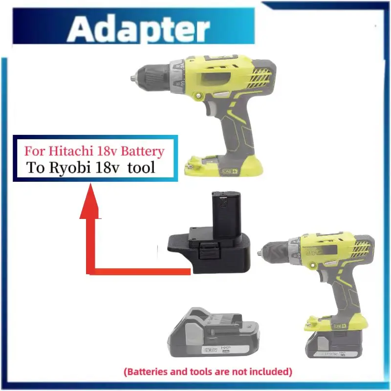 Battery Adapter Converter For Hitachi 18v   Lithium Convert To  RYOBI ONE+ 18V Tool Power Tool Converter （Adaptor Only)