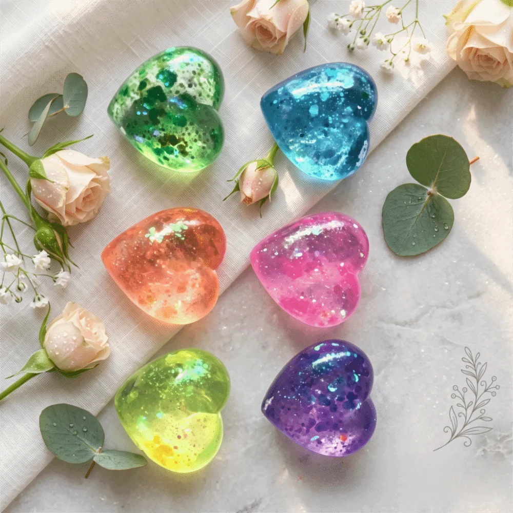 Changing Color Heart Squeeze Toy Sequins Love Kneading Kneading Toy Aurora Glitter Slow Rising Fidget Toy Adult Gifts