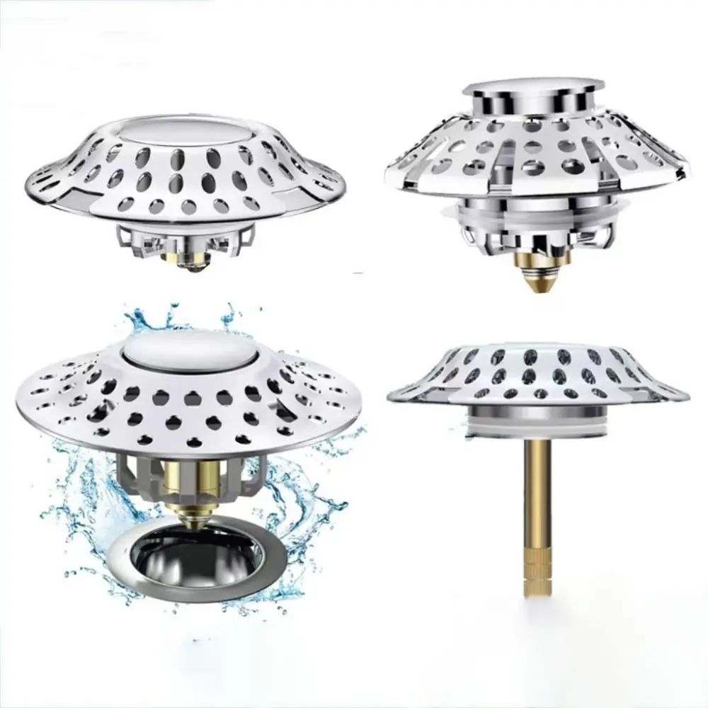 

Пресс-тип Пробки Латунь ABS Сливные пробки для ванны Модернизированная эффективность дренажа Выдвижной механизм Съемные сливные пробки