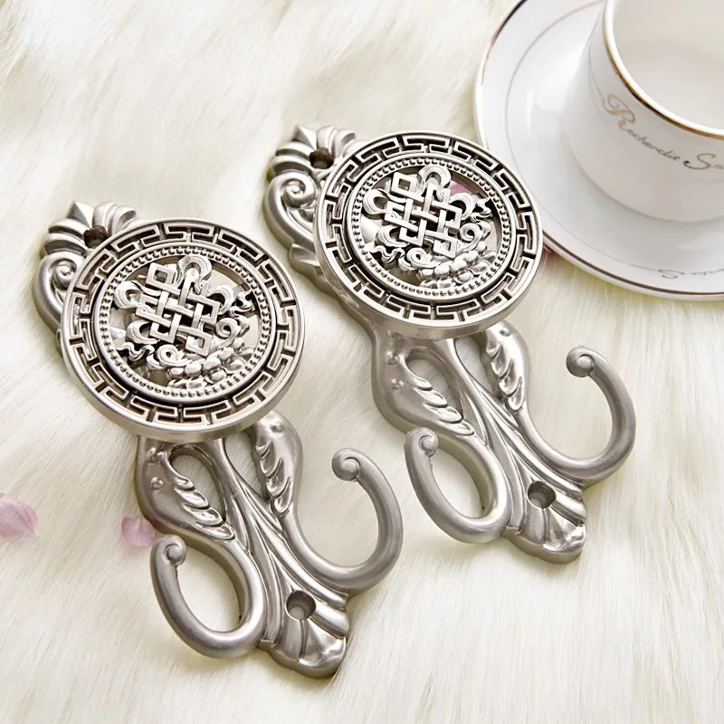 

2Pcs/set Window Curtain Holdback Europe Classic peony Style Curtains Decoration Accessories Hooks Hanger