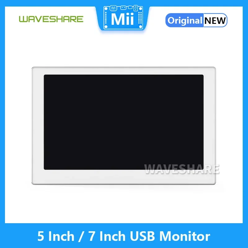 Layar Monitor USB 5/7 Inci Desktop Layar Sekitar RGB, Panel IPS, Resolusi 800×480 / 1024×600