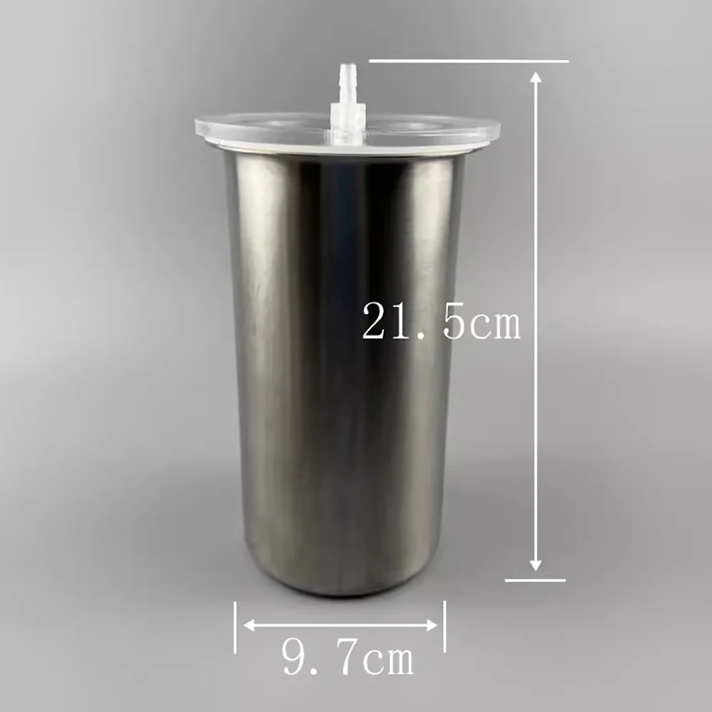1400ML 304 Stainless Steel Vacuum Degassing Canister Defoaming Tank