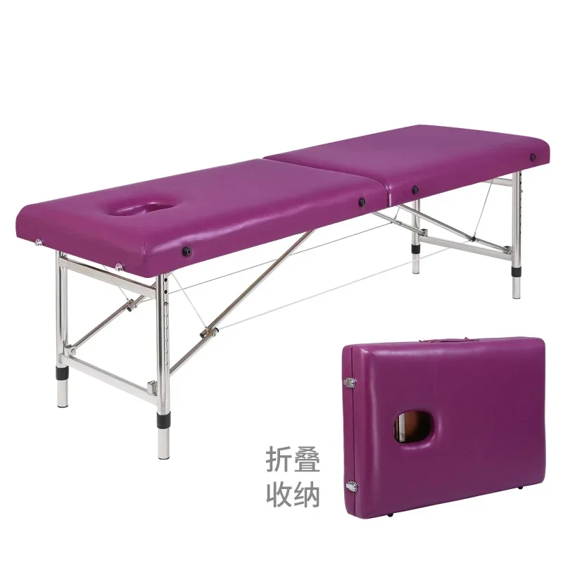 Stable Spa Massage Bed Treatment Aesthetics Folding Portable Auxiliary Tables Stretchers Beauty Professional Relaxing Tattoo