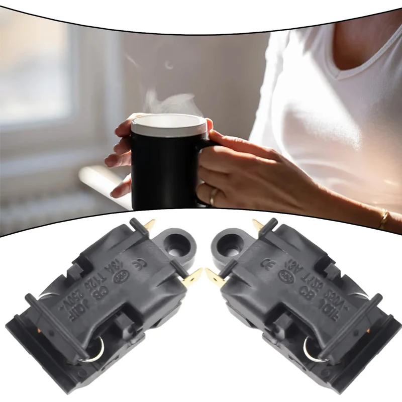 2PCS 13A Power ​Electric Kettle Switch Thermostat Switch Steam Kitchen Accessory Automatic Power Off Switch Electric Tools image 2