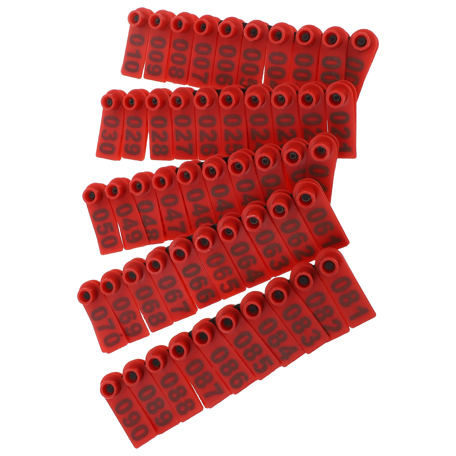 

100 Pcs Sign with Word Ear Pigs Tags Animal Identification Cattle Tagger Nail Comprehensive Set Labels Tpu Kit