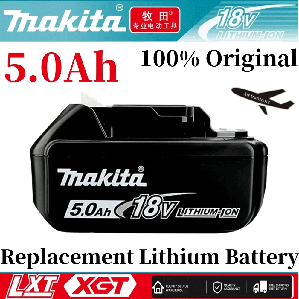 

Makita Original Battery 5Ah for Makita 18V Battery bl1815 bl1830 bl1840 bl1845 bl1860 bl1445 Makita Replacement Lithium Battery