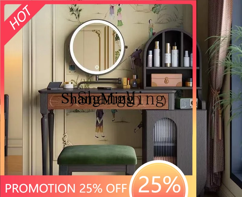 

SM retro light luxury dresser chest cabinet integrated small apartment bedroom bedside locker