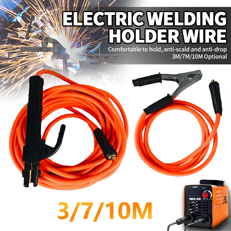 

Heavy Duty Welding Wire Cable, Electrode Holder, Brass Iron, 300A, 300cm, 10 Meters, Power Tools
