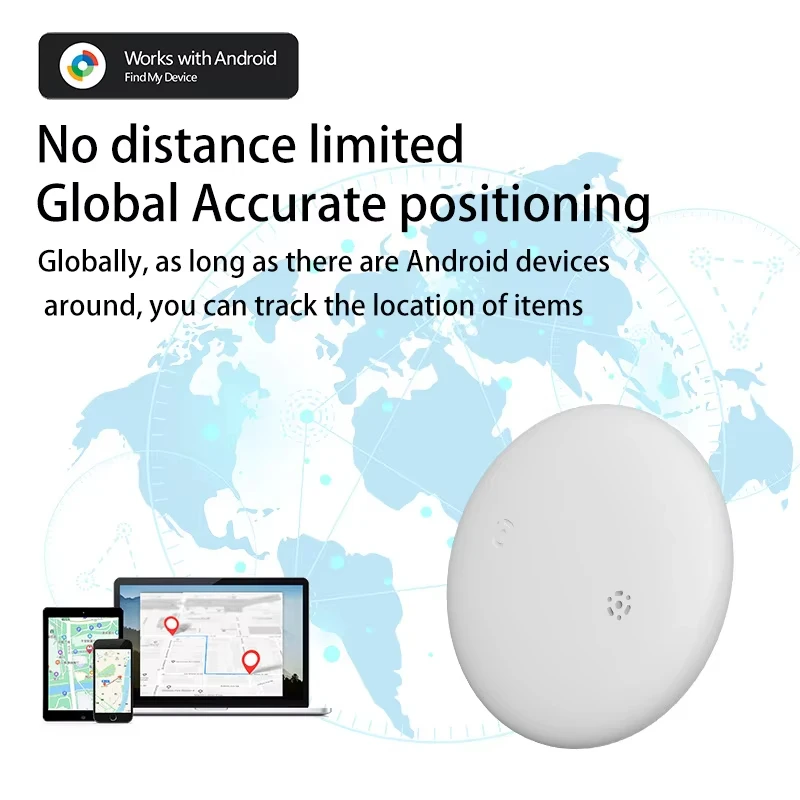 OPPO Android GPS Tracker Bluetooth 5.3 Portable Key Anti-loss Locator Airtag IP67 Waterproof Finder Work with Find My Device NEW