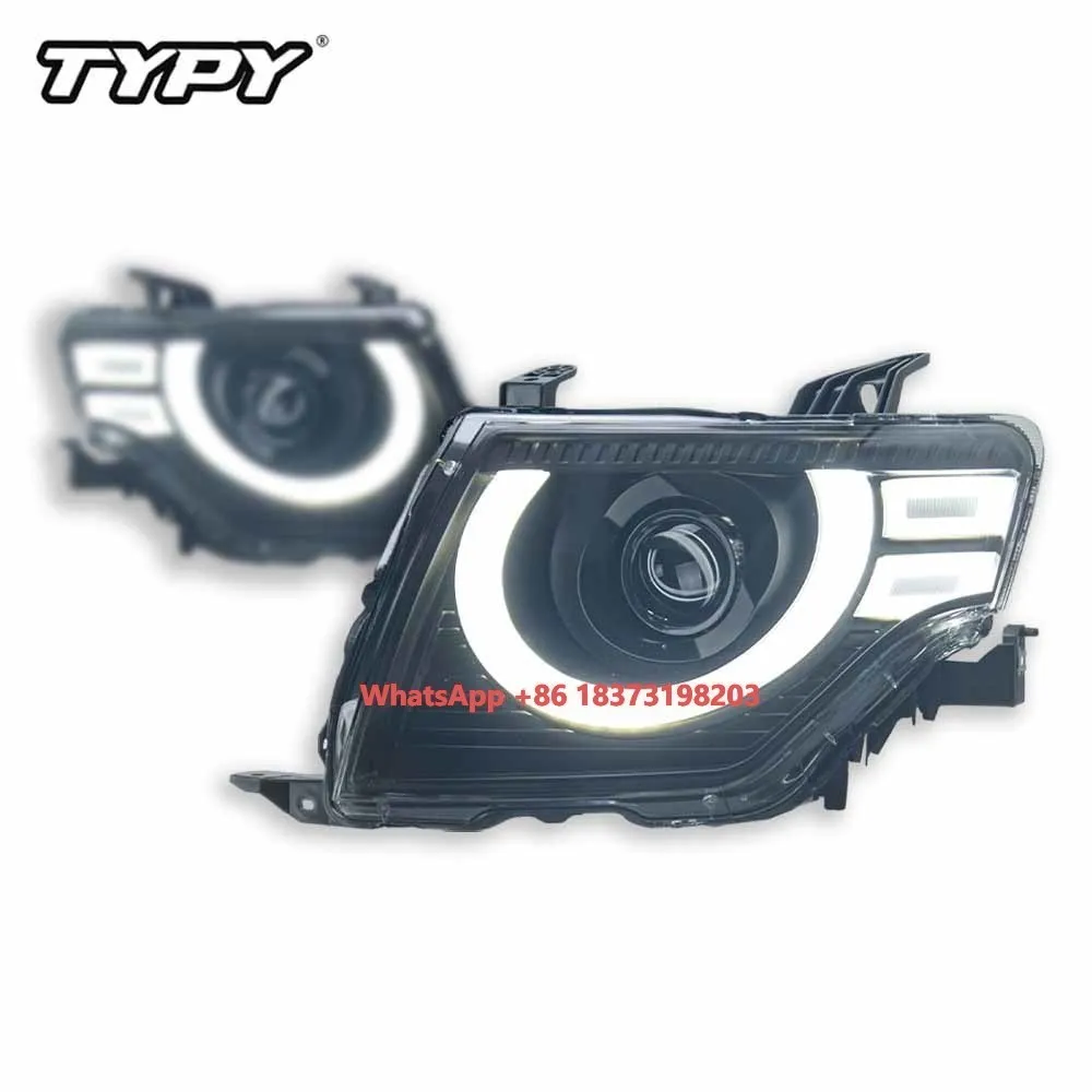 

TYPY автомобильные фары для Mitsubishi Pajero 2005-2020, светодиодные автомобильные лампы, дневные ходовые огни, динамические указатели поворота, автомобильные аксессуары