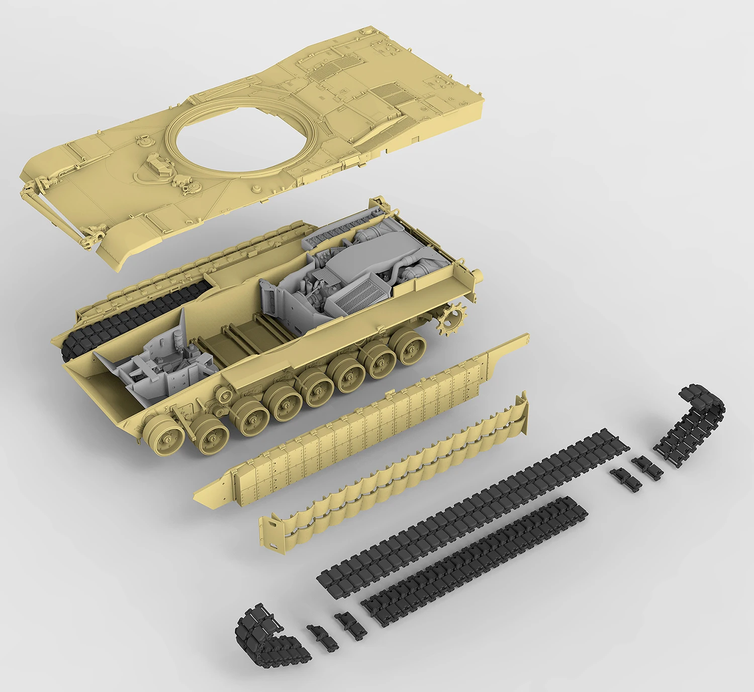 w/Fully Interior[Rye Field Model] Ryefield Model RFM RM-5026 1/35 U.S.MBT M1A2 SEP ABRAMS TUSK I / TUSK II 2in1