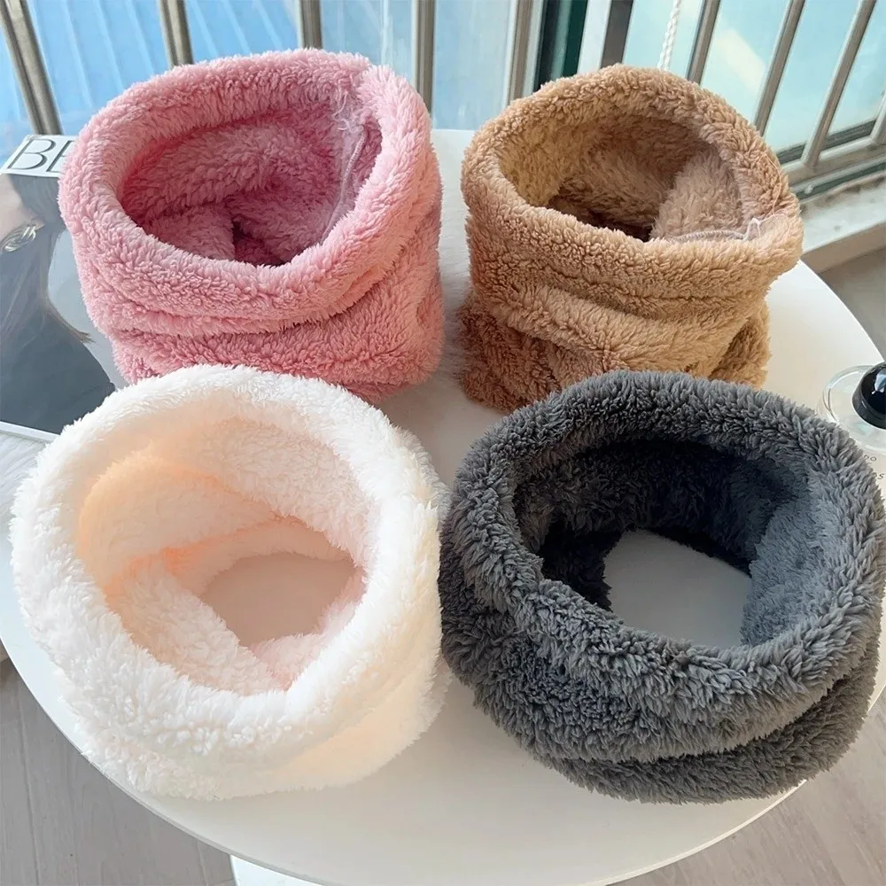 

Новый утолщенный шарф из кораллового бархата, сохраняющий тепло, защитный шарф для шеи, холодостойкий женский шарф с искусственным воротником