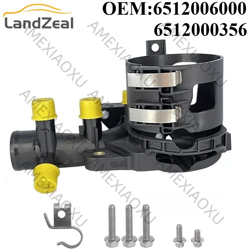 OEM 6512006000 6512000356 Automobiles Water Outlet Fuel Filter Housing For Mercedes Benz C-Class 2008-2021 E-Class 2009-2016