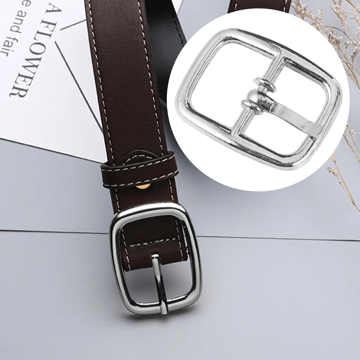 

50pcs Zinc Buckle Metal Roller For Belt Roller For Bag Bag Diy Accessories Pin Buckles Pin Buckles Heavy Duty Silver