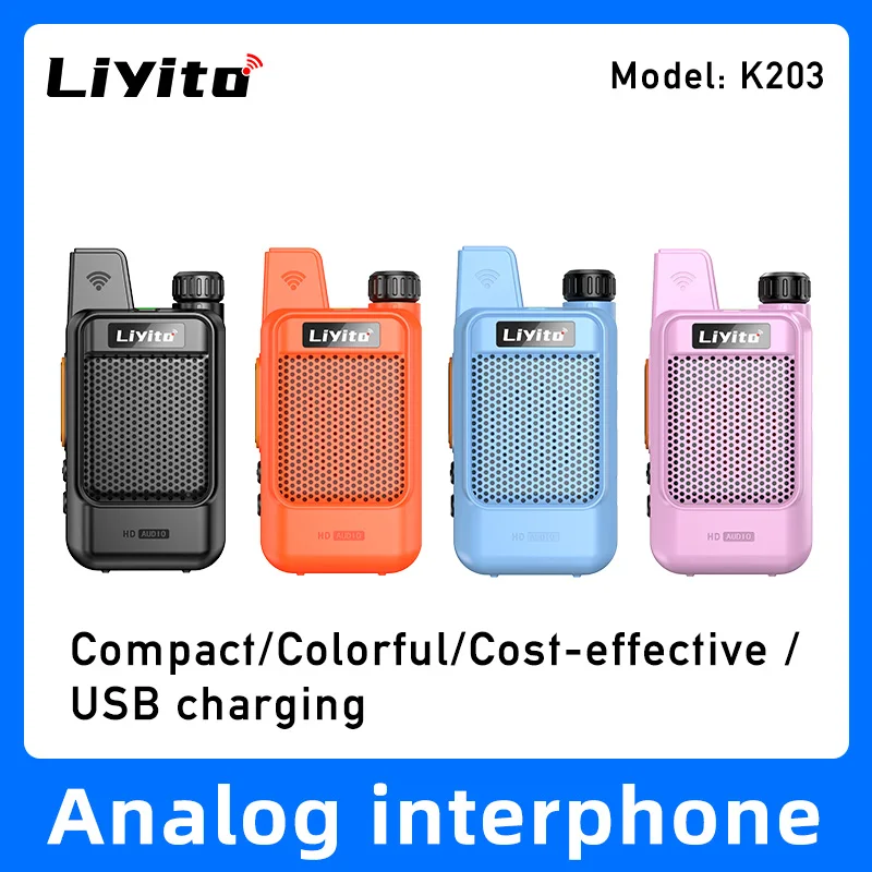 

Portable Mini UHF Walkie Talkie long range communication radio analog camping children hotel dining beauty