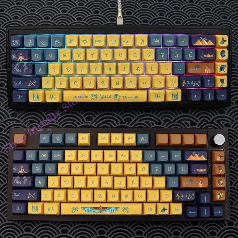 

594A 154 клавиши PBT колпачки для клавиш XDA Profile DYE-SUB колпачок для Cherry MX Switch механическая клавиатура цветная для