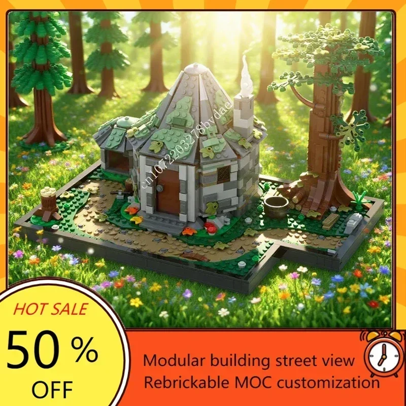 

1654PCS Half-Giant's Hut Scenery Modular MOC Creative Street View Model Custom Puzzle Educational Assembly Toy Gift