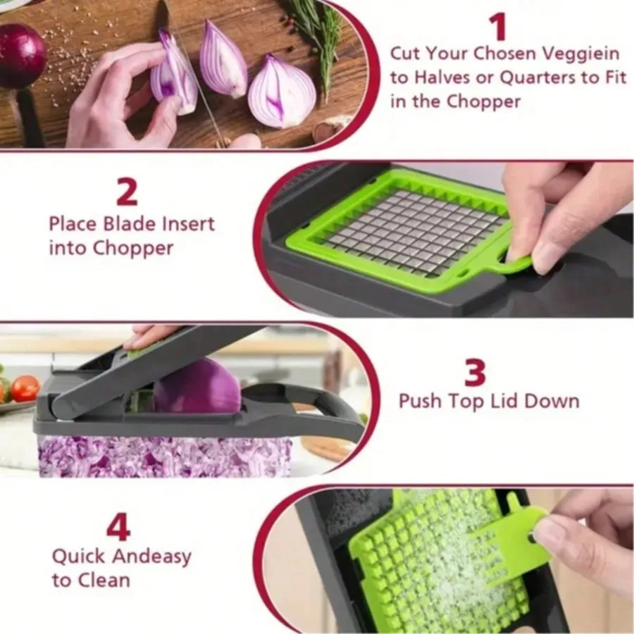 Valentine's Gift Safe Hand Guard Vegetable Cutter, for Cooking Together. 33x12cm, Shows Your Care - Image 5