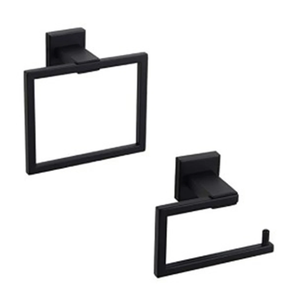 

Stainless Steel Toilet Paper Holder 1 Pack Roll Paper Rack Bathroom Kitchen Anti-Splash Durable Space Saving Decorative Black