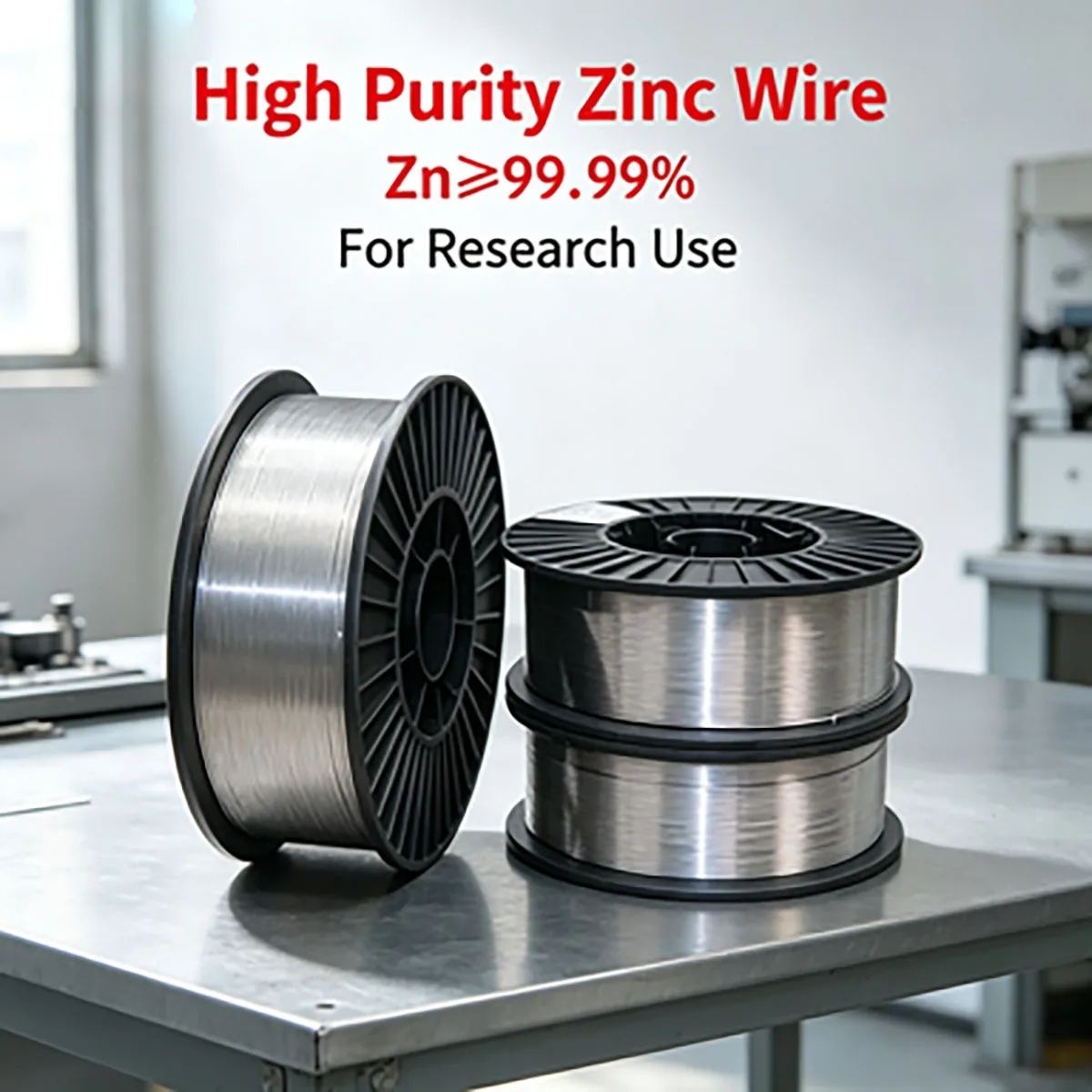High Purity Zinc Wire Zinc Rod Zinc Strip Zinc Plate, Coating & Spraying Zinc Wire for Lab Experiment