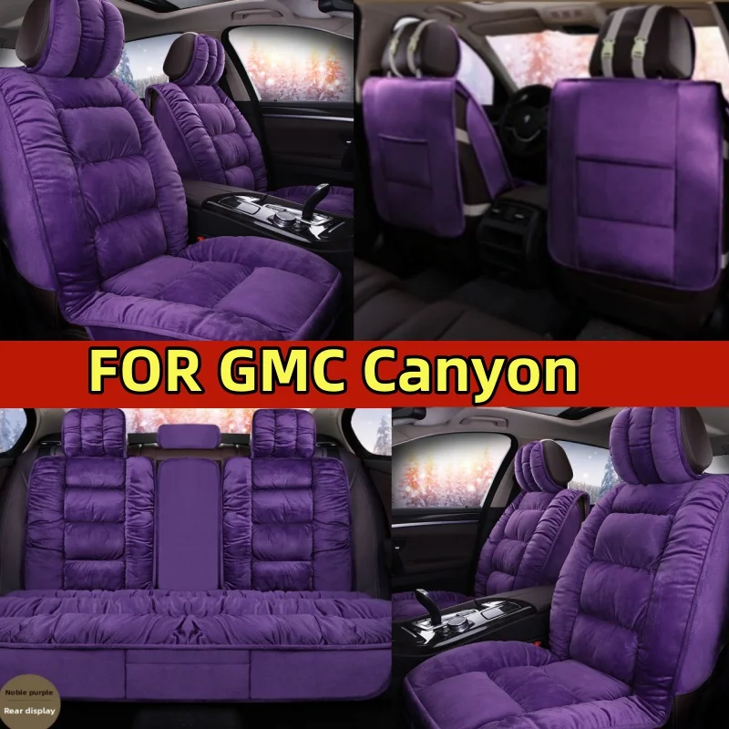 

FOR GMC Canyon Car seat cover for winter short plush thickened velvet warm soft comfortable car seat full wrap seat cover