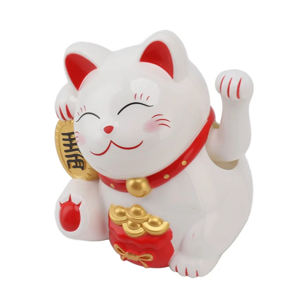 

5.5 Inch Electric Swinging Hand Fortune Cat Business Cashier Entryway Home Gift Electric Feng Shui Cat Ornament