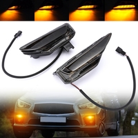 261304GA0A 261354GA1A LED Front Bumper Fog Fog Light Assembly Flowing Flashing Turn Signal for Infiniti Q50 Sport 2014-2019