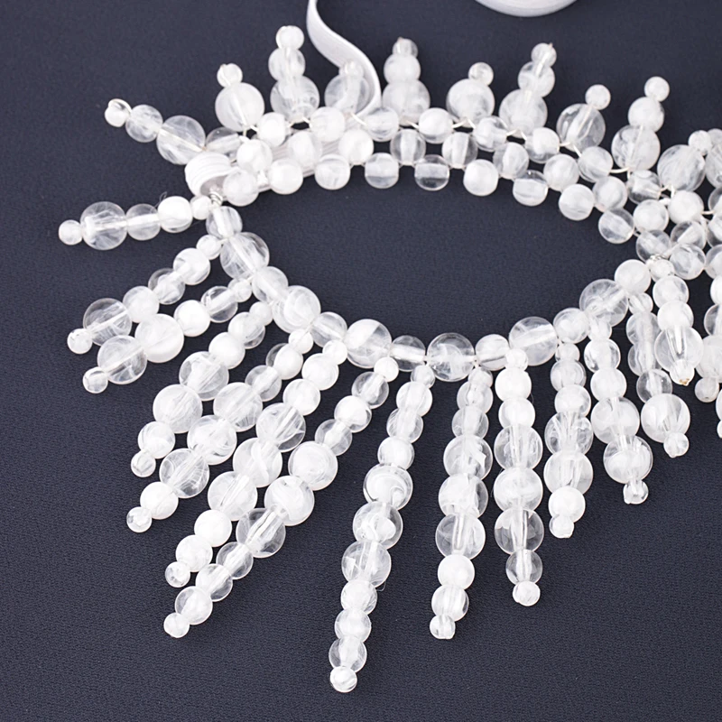 Strass gland voile masques visage complet femmes chaînes masque facial mascarade danse fête Performance Sexy accessoires pour le visage bijoux