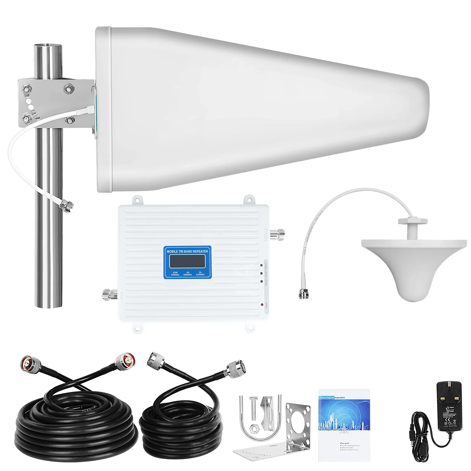 

Best-selling Tri-band 2g 3g 4g 5G Mobile Signal Booster 900/1800/2100mhz LTE Repeater for Indoor