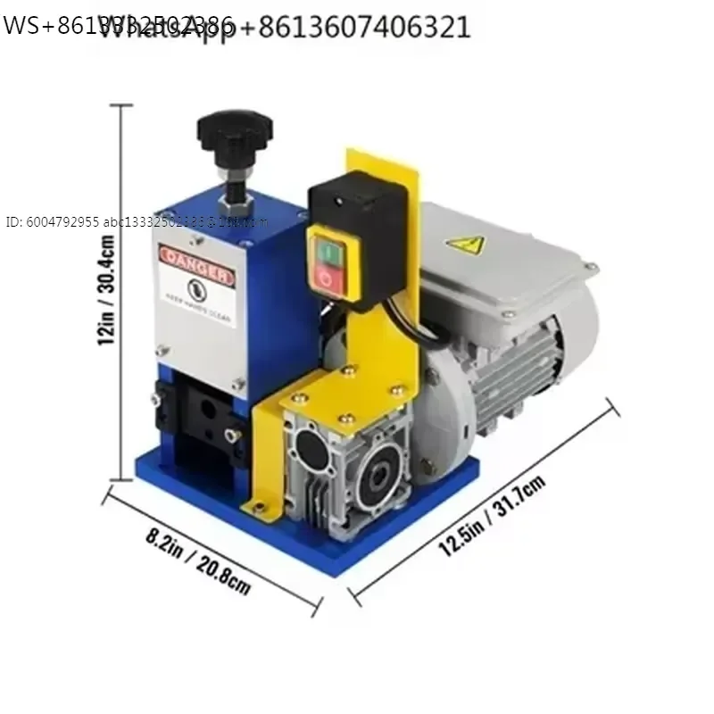 Electric Wire Stripping Machine Portable Cable Stripper for 1.5-25mm Wires 180W 220V 110V for Scrap Copper Recycling