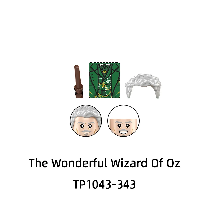 TP1043 Elphaba Glinda معالج رائع من أوز مدام موريبل فييرو باك نيساروز نموذج كتل MOC الطوب مجموعة الهدايا اللعب