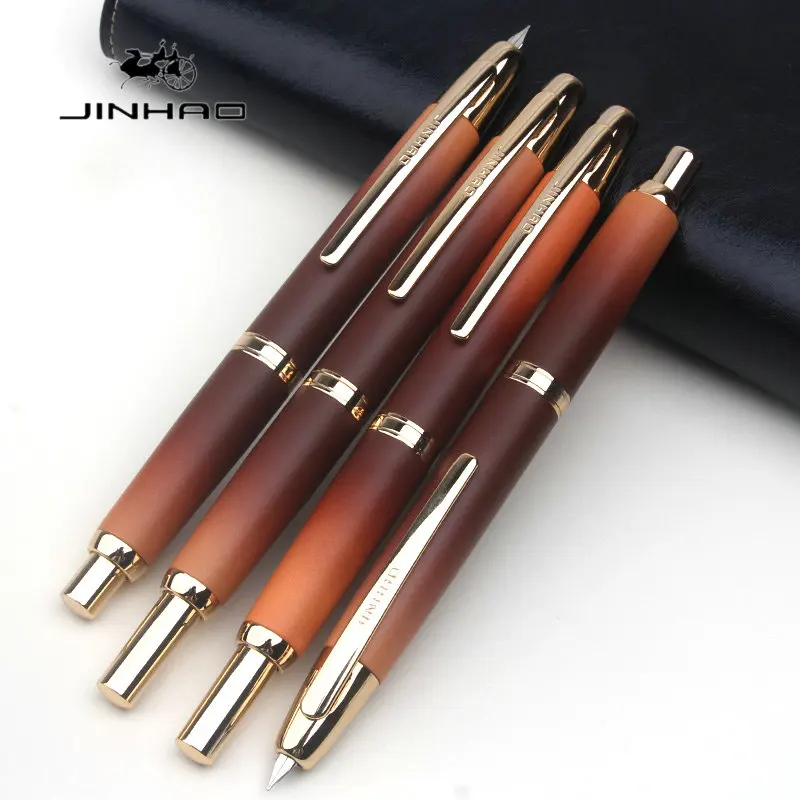 

JINHAO 10, перьевая ручка высшего качества, выдвижное перо EF/F, металлический зажим, конвертер чернил для письма, школьные принадлежности, канцелярские принадлежности A1