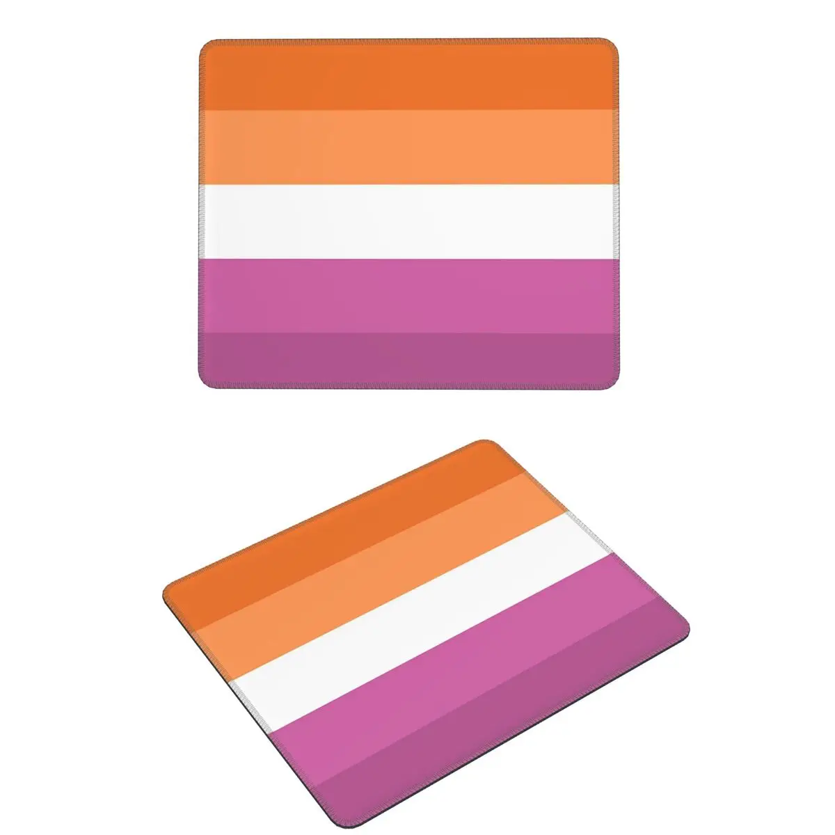 

Оранжевый - Пурпурные линии Лесбийская гордость Флаг Butch Femme Pride Флаг Коврик для мыши Компьютерная клавиатура Коврик для мыши Игровой ПК Настольный коврик Офис