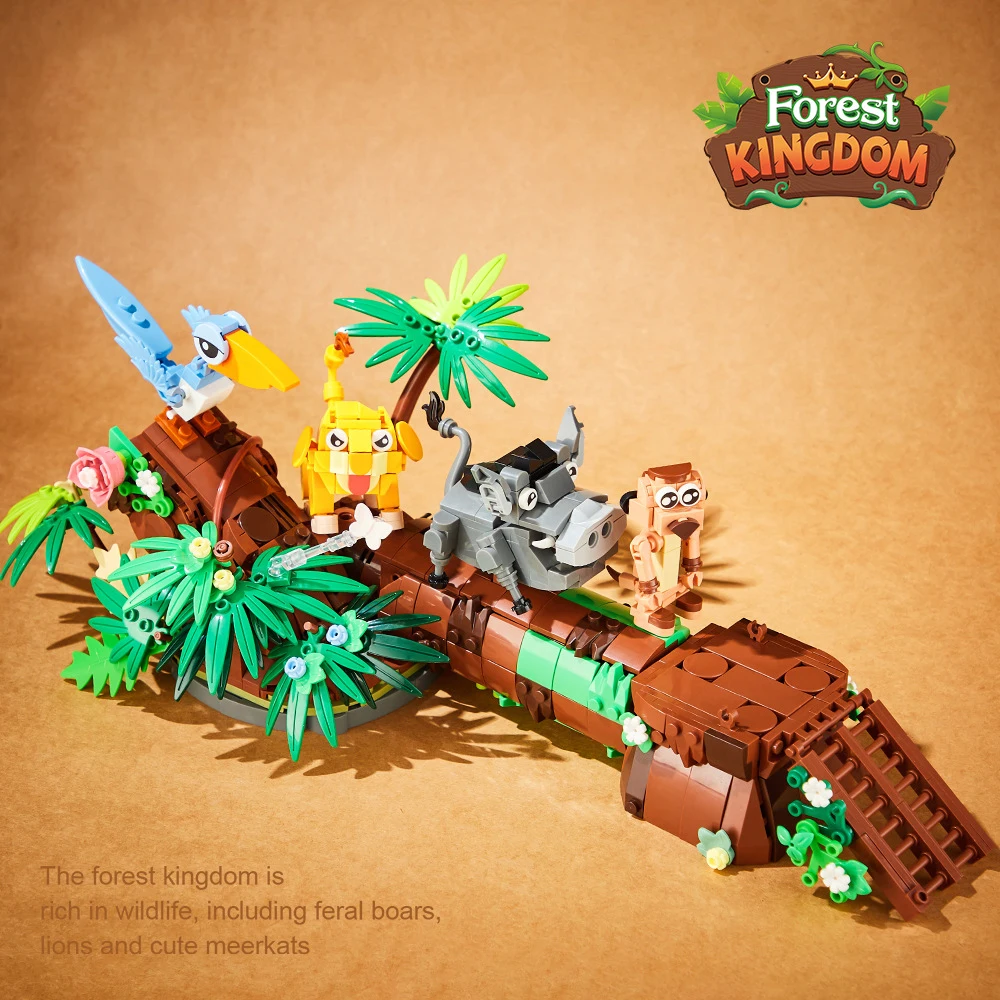 

Forest Kingdom Animal Combo Building Blocks 868PCS 2-in-1 DIY Brick Model Kit Creative Display Toy for Kids & Adults