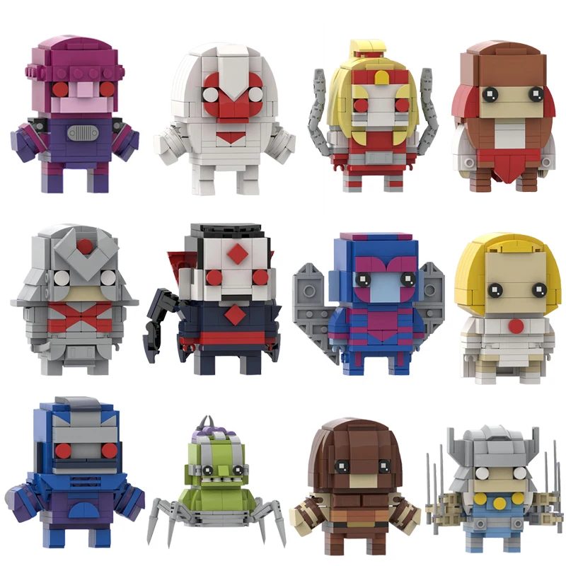 

Moive Series Superhero Villain Character Building Blocks MOC Brickheadz Action Character Assembly Model Puzzle Toy Birthday Gift