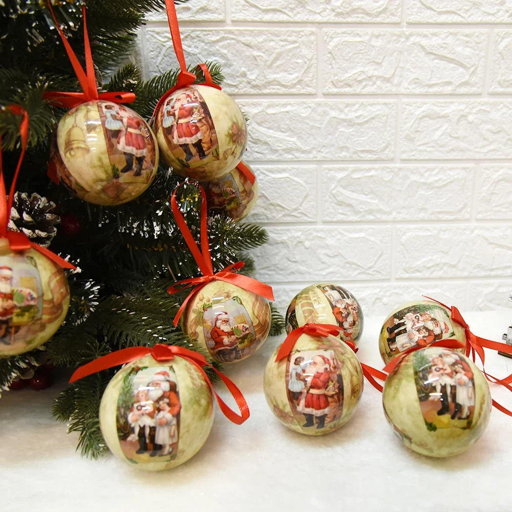 14 PCS Christmas Tree Decor Ball Baubles Ornament  Xmas Tree toys Xmas Party Hanging Ball for Home Party Ornament Christmas Gift