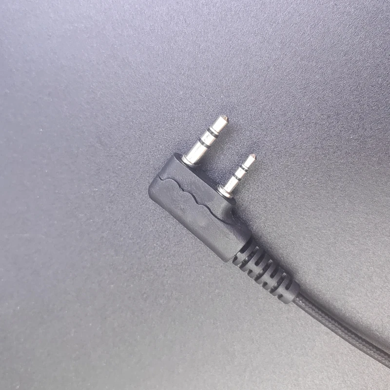 50PCS/LOT 2 Pin Mic PTT Headset For KENWOOD KPG27D TH-D7 TK-270 BAOFENG BF-888S UV-5R Ham Radio Walkie Talkie Accessory