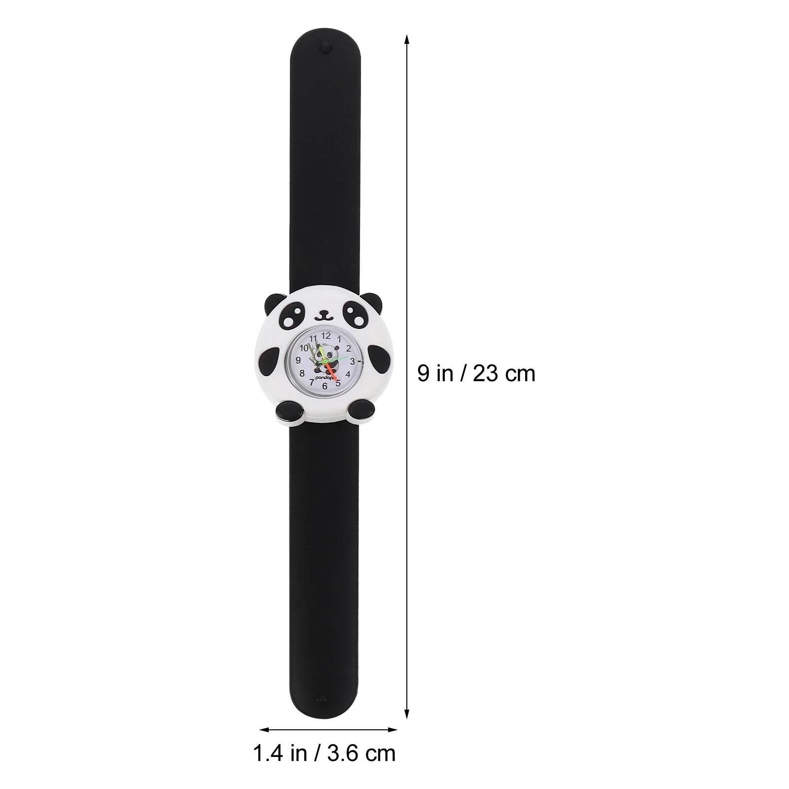 2 Pcs Kids Bendable Silicone Watch Cute Panda Design Waterproof Children Watch Gift