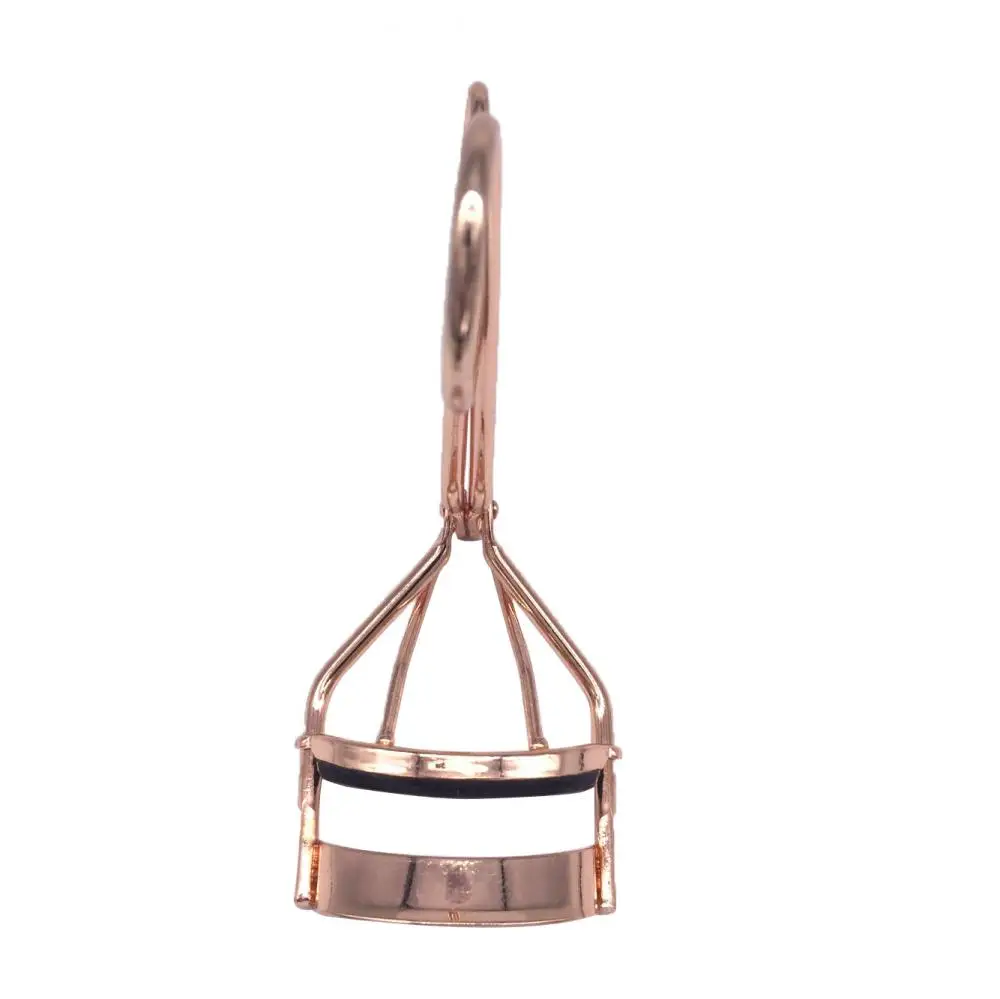 Professional Rose Gold Eyelash Curler, Eye Lash Curling Clip, Ferramentas de maquiagem cosmética, acessórios com 10 Free Silicone Pad