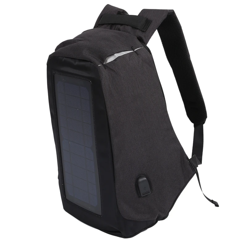 Solar Backpack Anti-Theft Business Bag Travel Backpack Casual Rucksack With Solar Panel Charge For Smart Phone Men Women