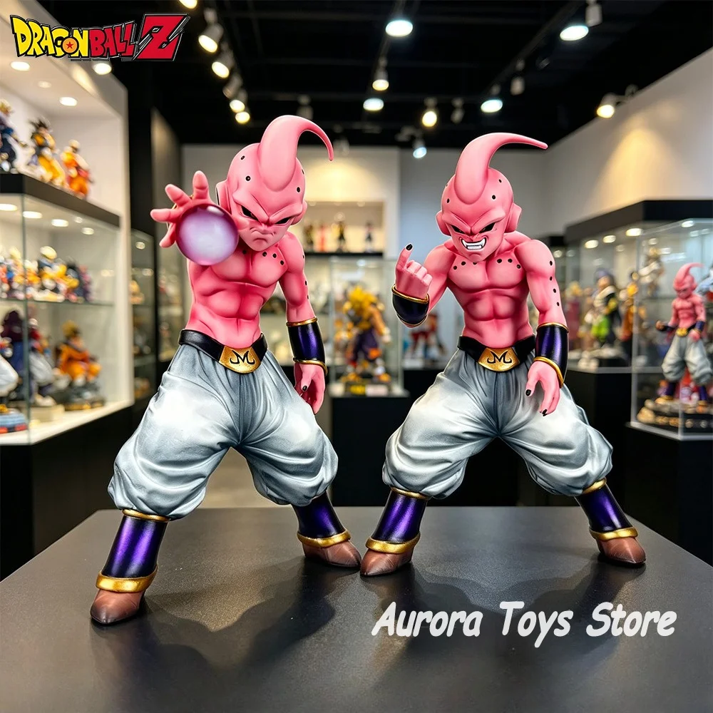 Anime Dragon Ball Z Figur Majin Buu Actionfiguren PVC-Statue Desktop-Ornament Sammlermodell Spielzeug Geschenke 19cm/7,48 Zoll