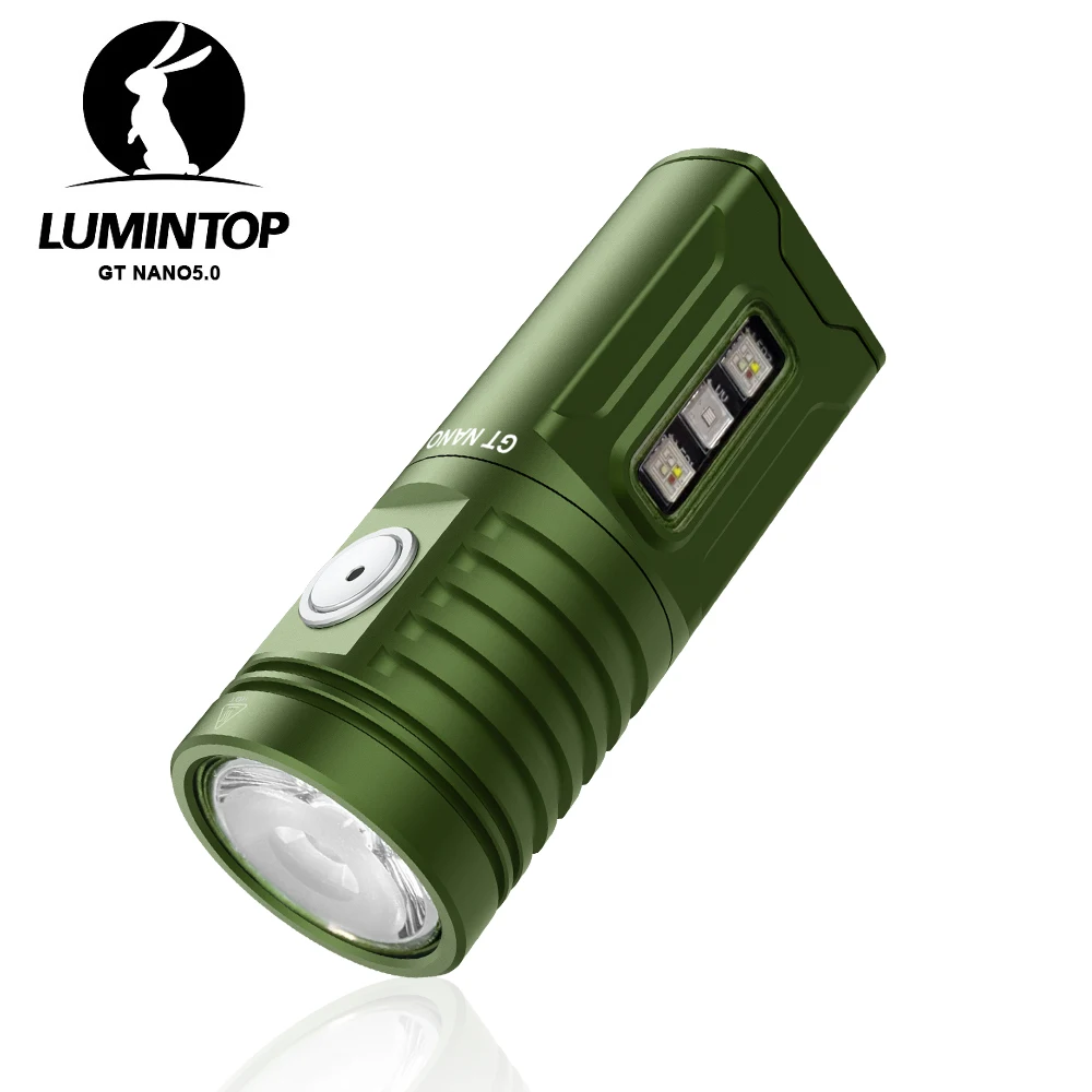 EDC Outdoor Camping Lantern Magnetic Flashlight Type C Rechargeable Lamp 10280 Battery RGB UV Light 1400 Lumen Torch GT NANO 5.0