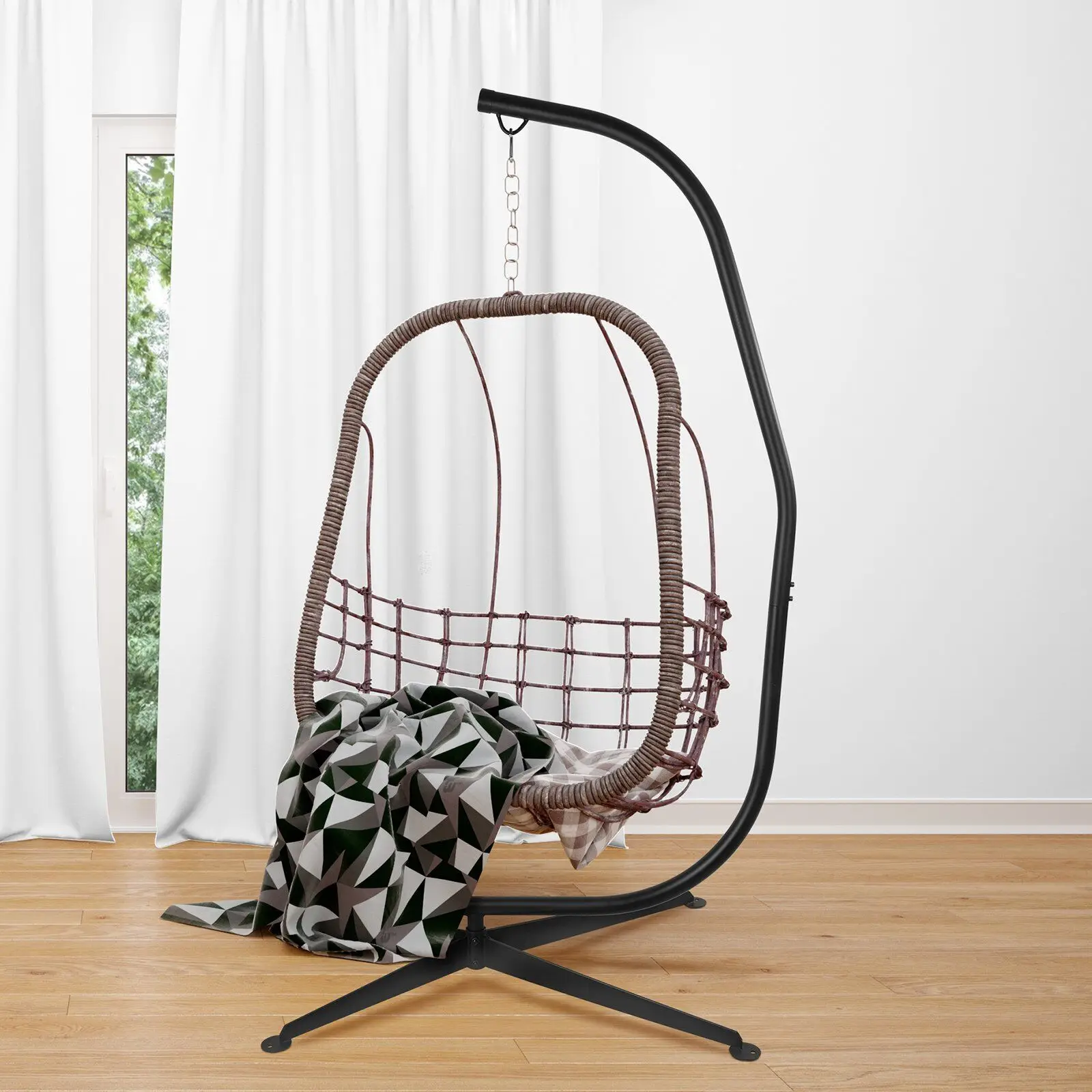 Sling Bracket Only Solid Steel Frame Hanging Sling Chair C-Type-