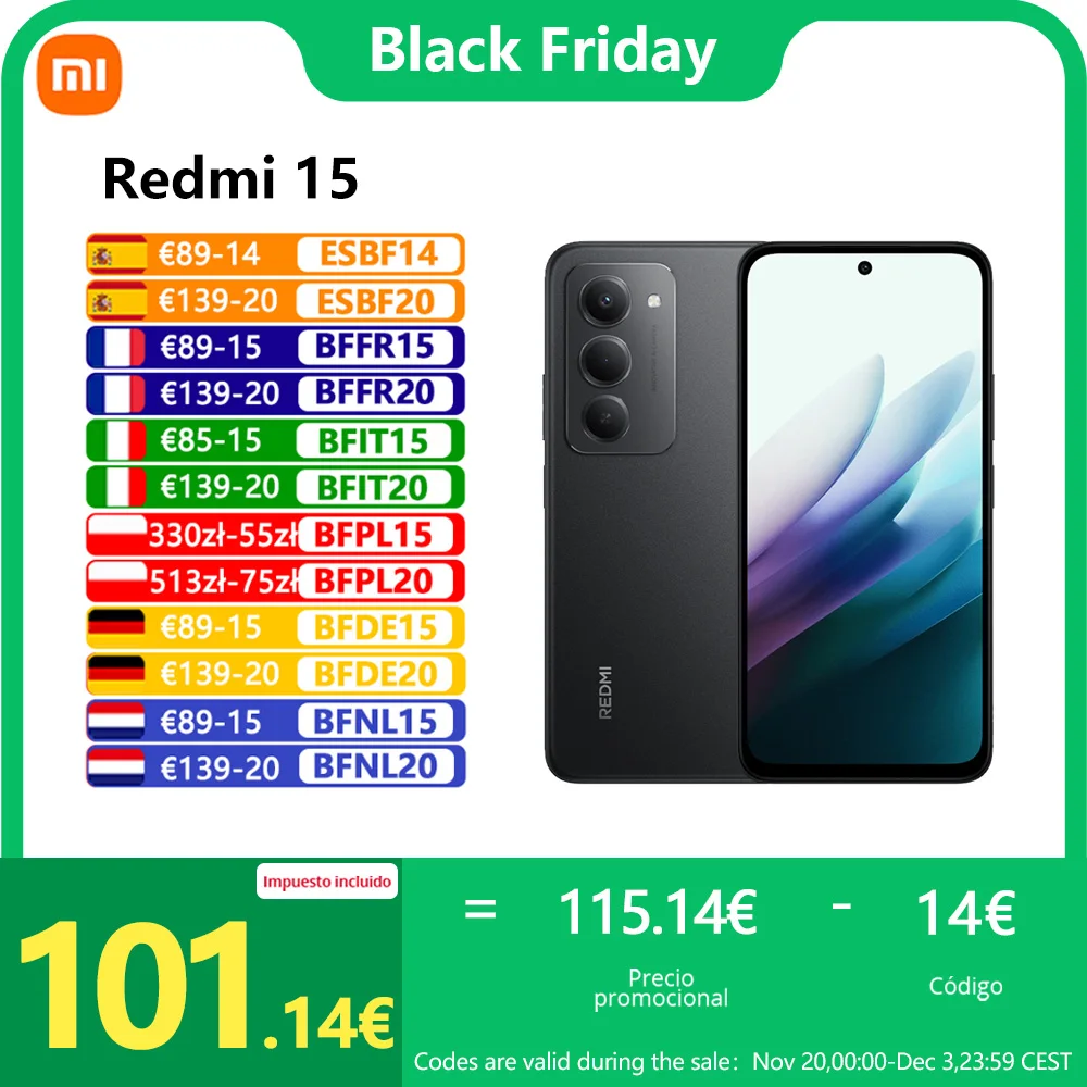Xiaomi Redmi 15, Snapdragon® 685, écran FHD 6,9 Xiaomi Redmi 15, Snapdragon® 685, écran FHD 6,9
