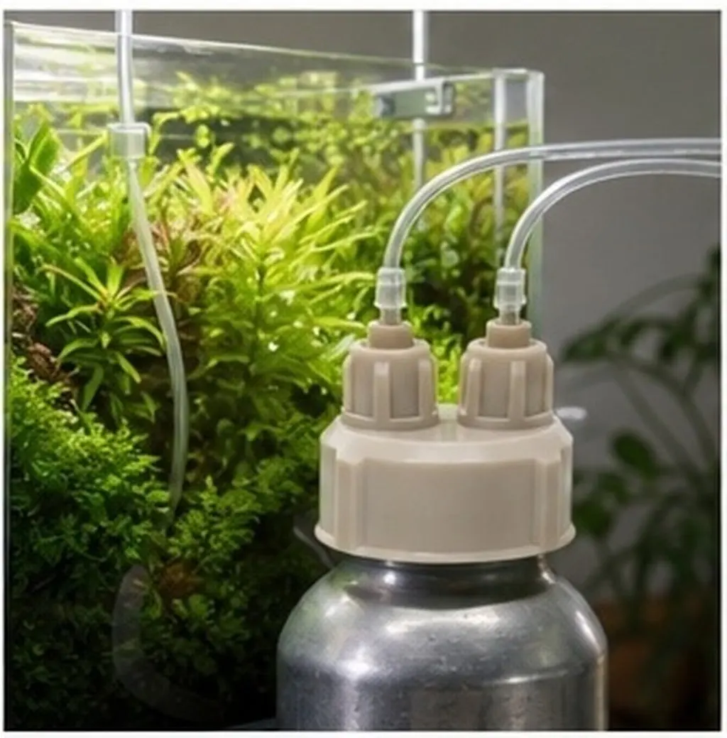 5Pcs Portable Co2 Bottle Caps Compact Lightweight Plastic Caps for Aquarium Reactor Bottle Cover DIY Carbon Dioxide